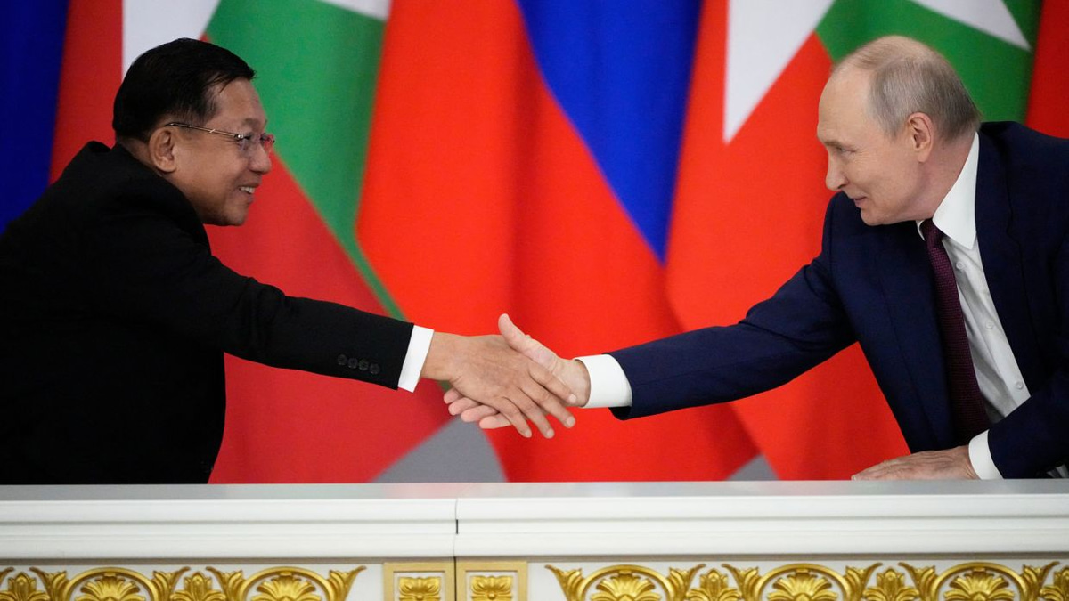 Putin welcomes Myanmar's military leader, deepens strategic partnership