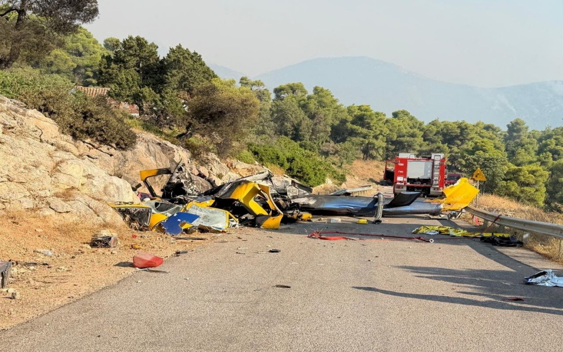Two Dead as Firefighting Helicopters Collide During Greek Wildfire Operations