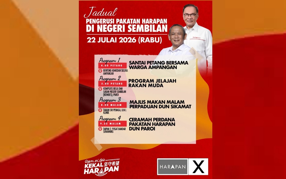Anwar Intensifies Negeri Sembilan Campaign With Four-Stop Tour