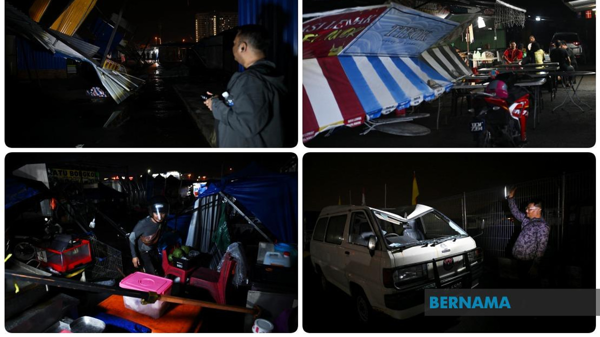 Devastating Storm Forces Closure of Kuching Night Market, Hundreds of Traders Left Counting Losses