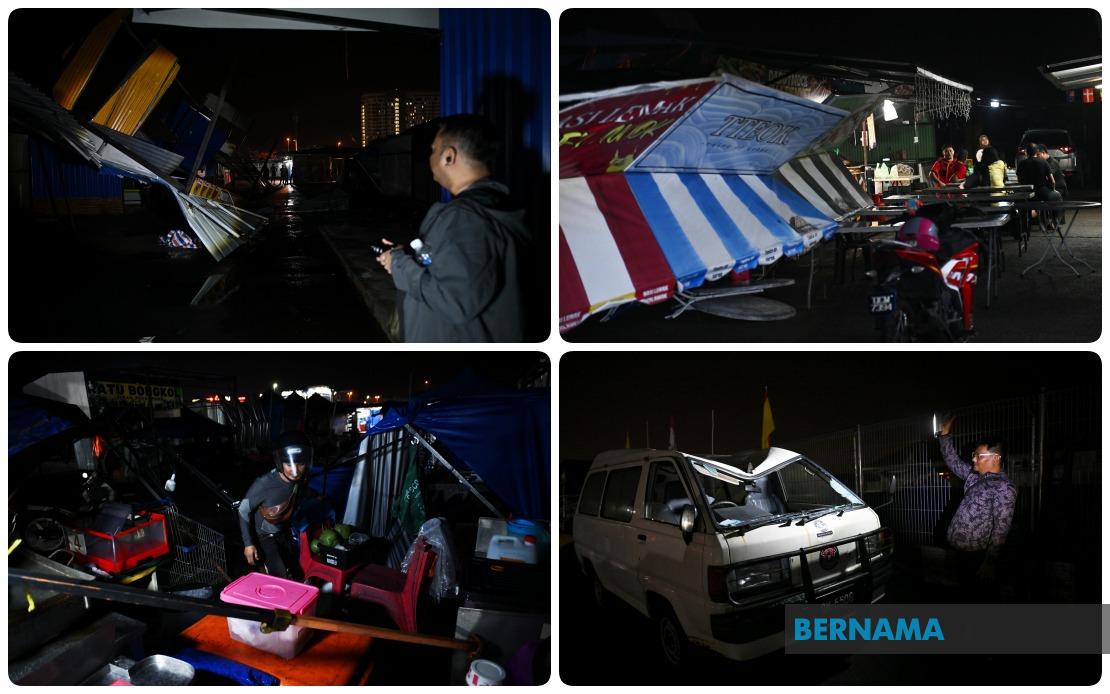 Devastating Storm Forces Closure of Kuching Night Market, Hundreds of Traders Left Counting Losses