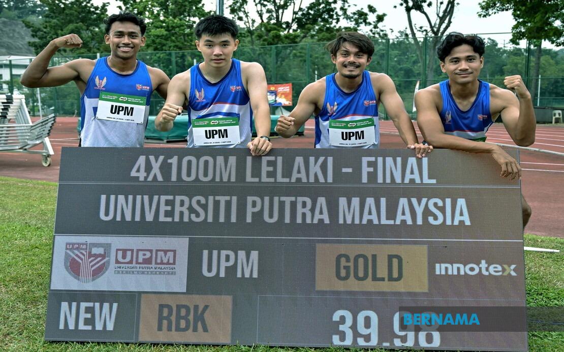 UPM's Young Relay Team Sets SUKIPT Record With Aliff Iman's Guiding Hand