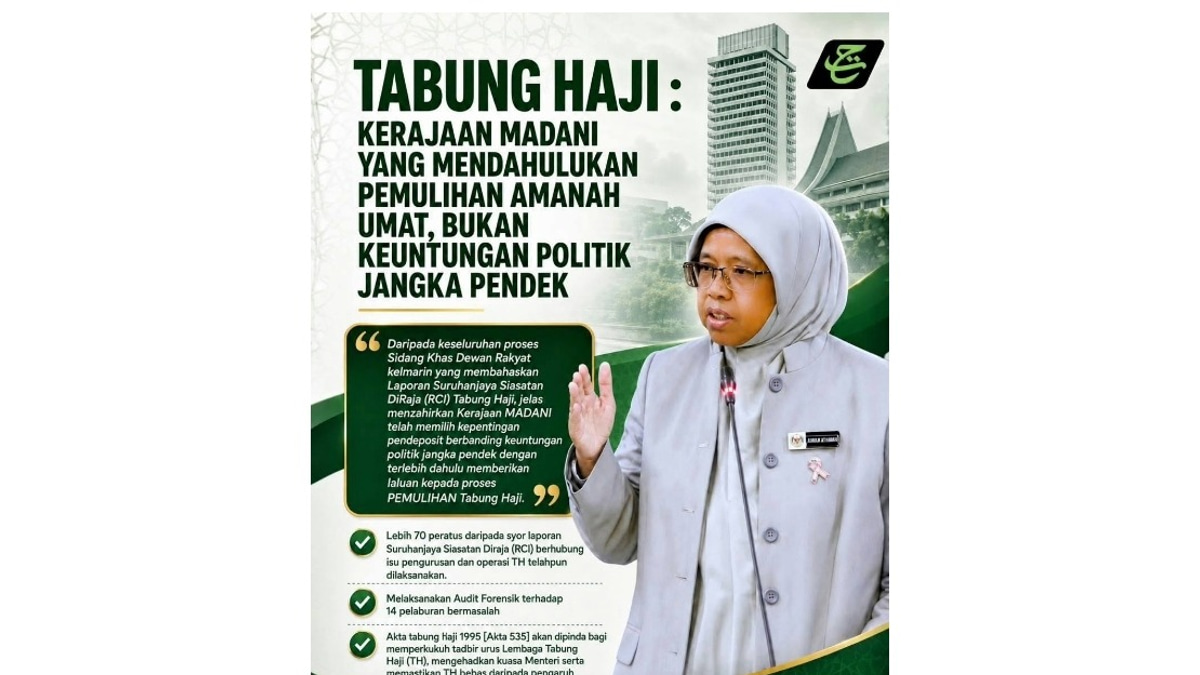 Government Prioritises Tabung Haji Depositors Over Political Gains, Says Deputy Minister