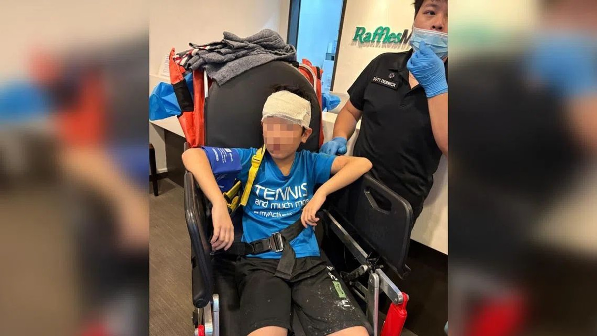 Boy hospitalised after signboard collapse at Rivervale Mall food court in Singapore