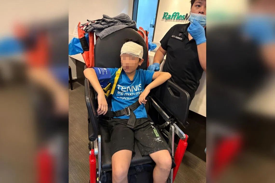 Boy hospitalised after signboard collapse at Rivervale Mall food court in Singapore