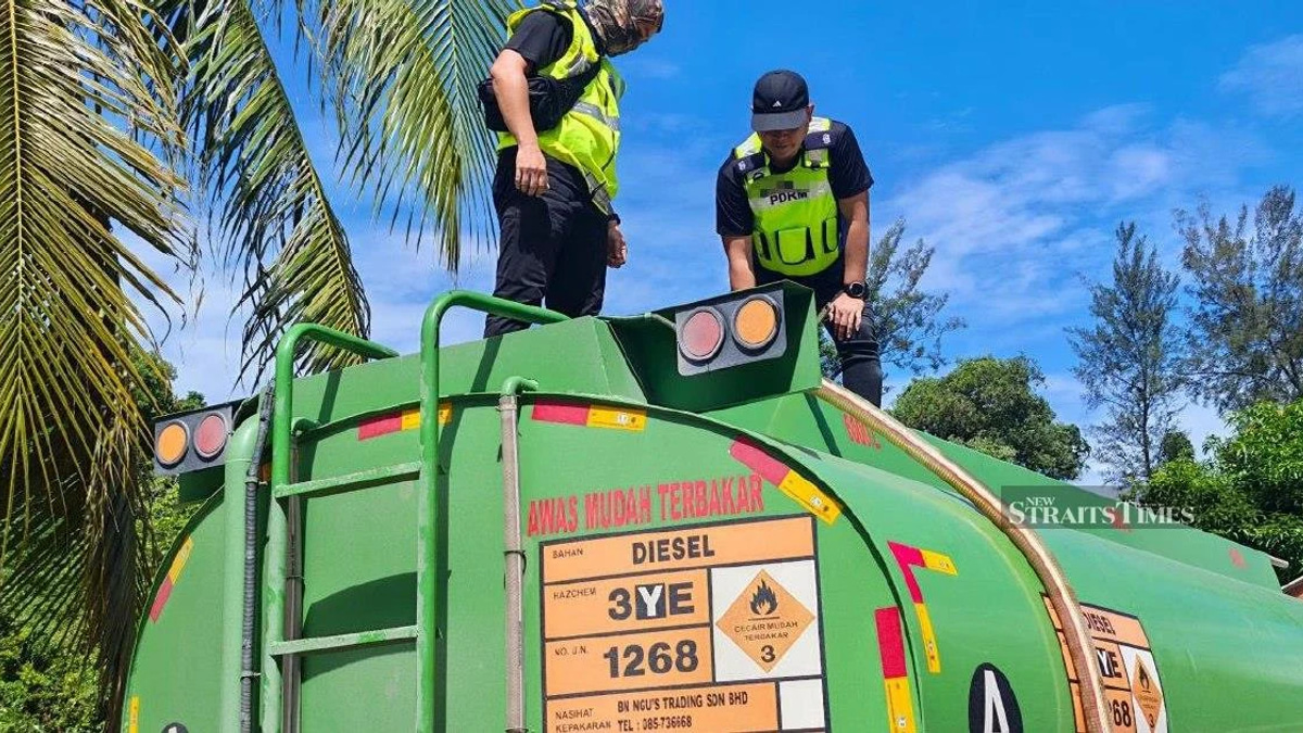 Clandestine Diesel Operation Dismantled in Miri; Police Seize 15,000 Litres and Four Arrests