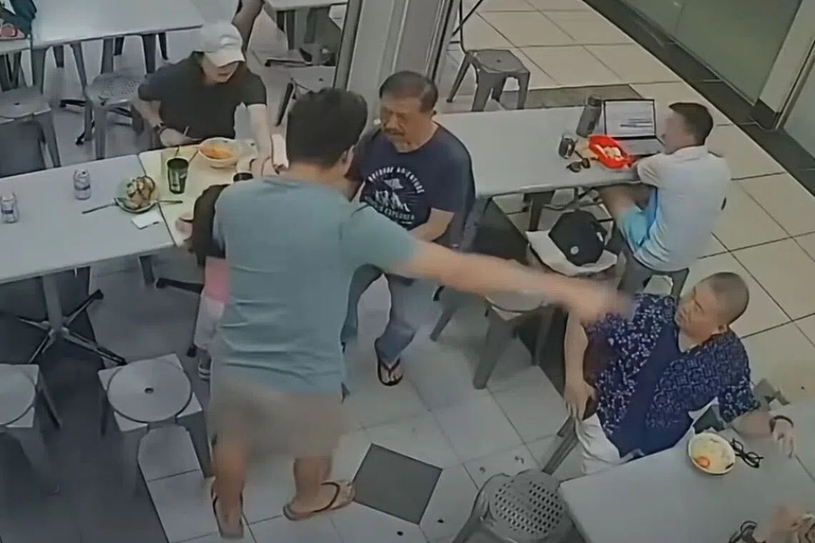 Singapore Police Investigate Incident After Elderly Man Pushed to Ground for Patting Girl's Head