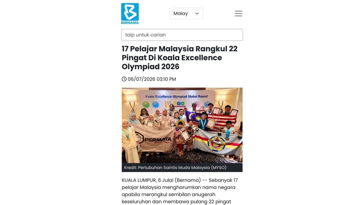 PM Anwar Praises 17 Malaysian Students for Strong Showing at KEO 2026 Global Finals