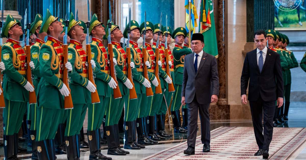 Anwar Receives Official Welcome in Turkmenistan as Malaysia Deepens Central Asian Ties