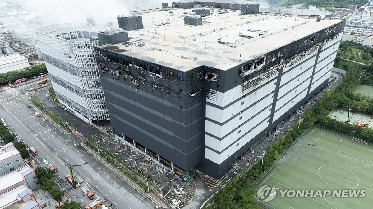 South Korean Warehouse Fire Brought Under Control After Three-Day Battle