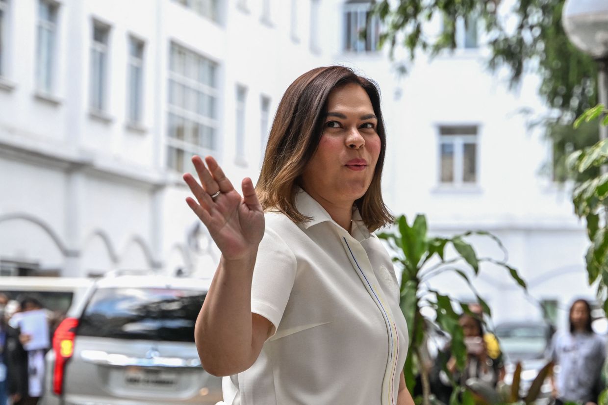 Philippine Vice President Sara Duterte abroad during impeachment trial