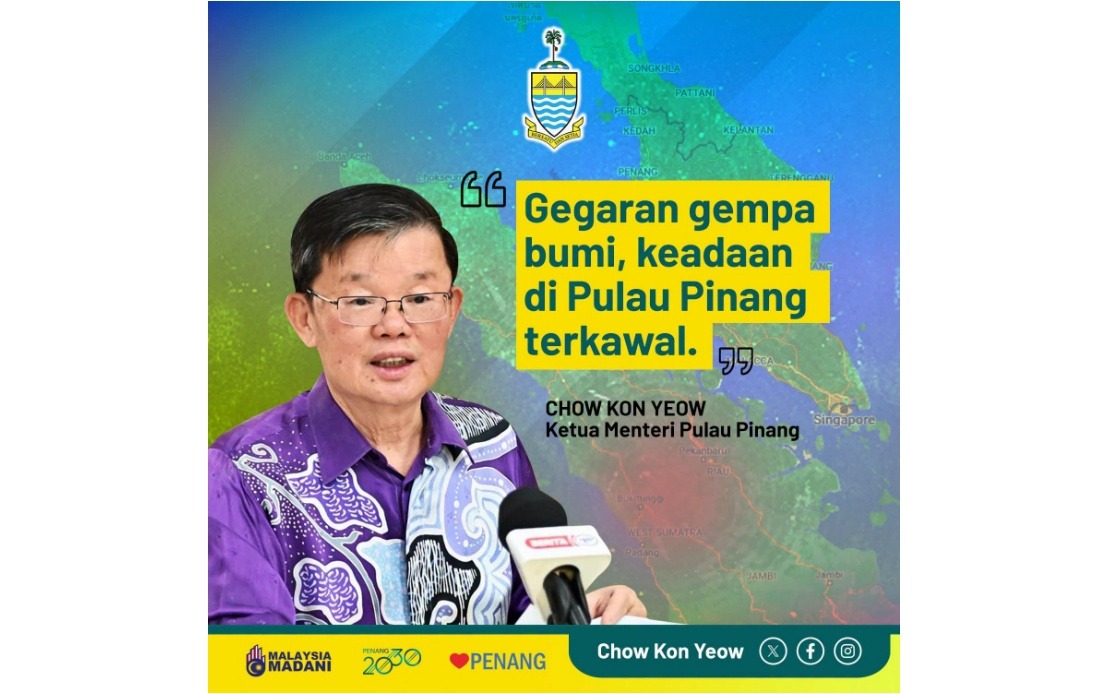 Penang Declares Situation Stable After North Sumatra Earthquake Triggers Regional Tremors