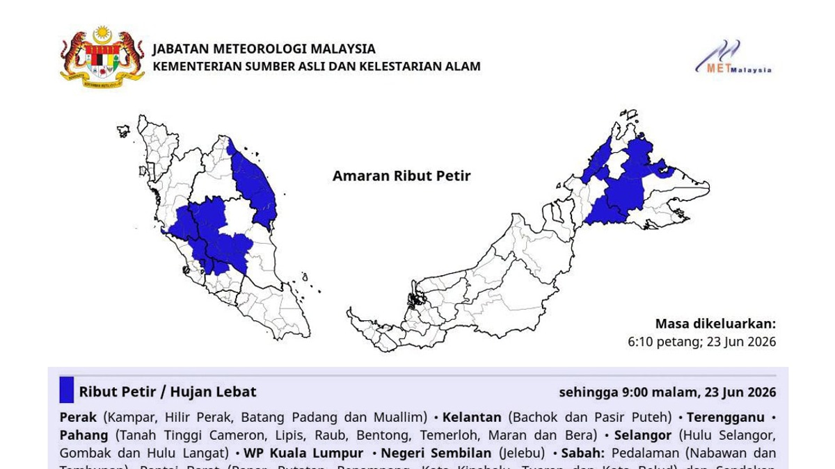 MetMalaysia Confirms Typhoon Mekkhala Poses No Risk to Malaysian Territory
