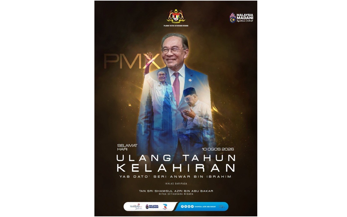 Civil Service Chief Celebrates PM Anwar's 79th Birthday with Pledges of Continued Support