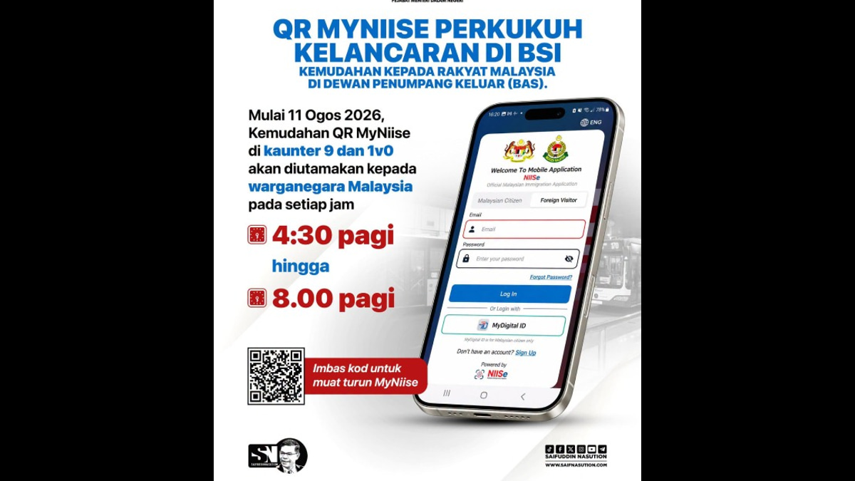 MyNIISe QR Users Gain Fast-Track Immigration Processing at Johor-Singapore Border