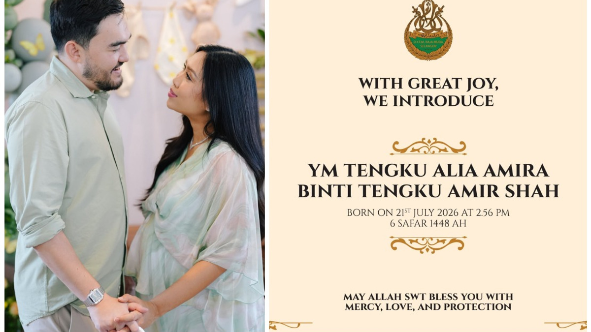 Raja Muda of Selangor Welcomes First Child, Princess Tengku Alia Amira