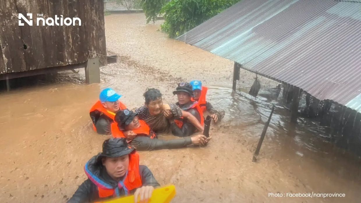 Deadly floods sweep Thailand's Nan province, displacing thousands as monsoon rains intensify