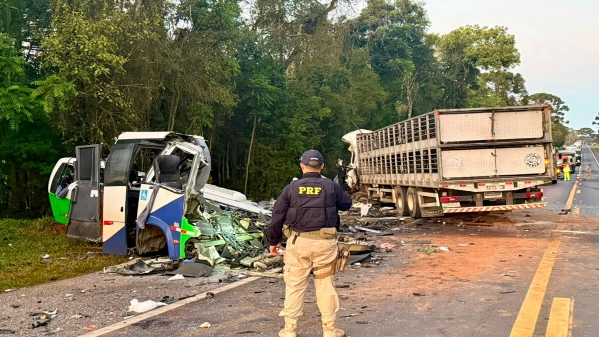23 Killed in Head-On Collision Between Bus and Truck in Brazil's Paraná State