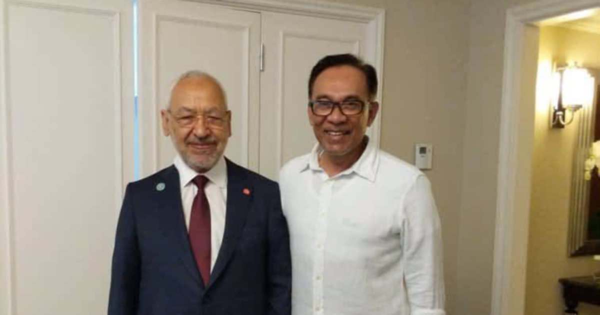 Anwar Urges Tunisia to Free Ghannouchi on Compassionate Grounds