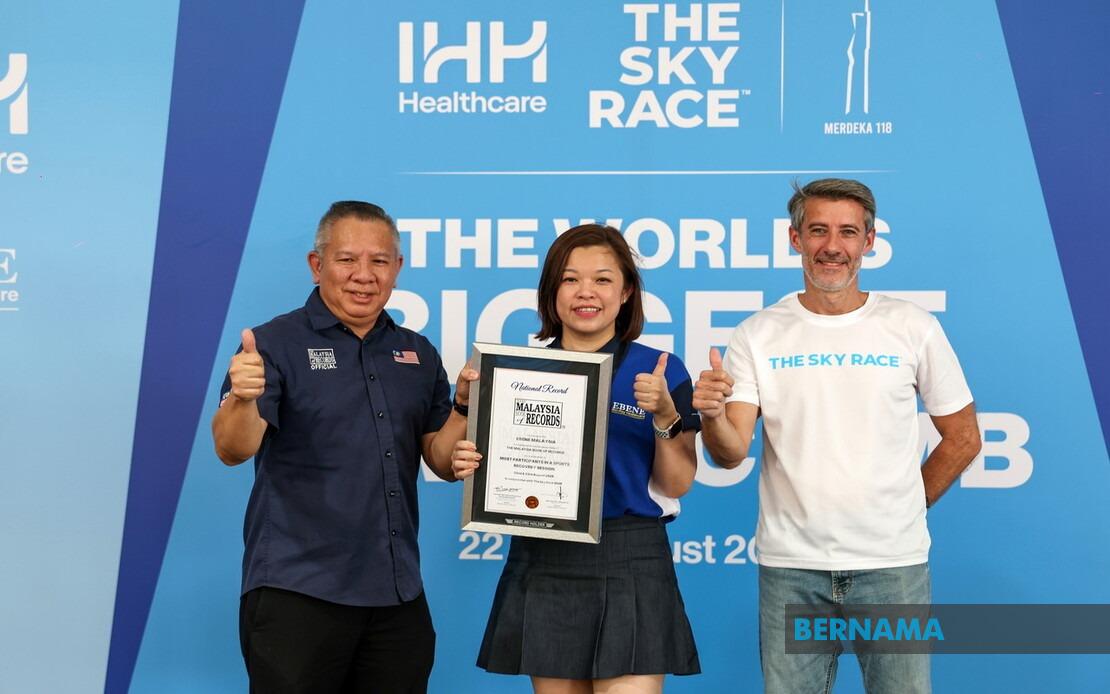 EBENE Sets Malaysia Book of Records with Sports Recovery Initiative at Sky Race 2026