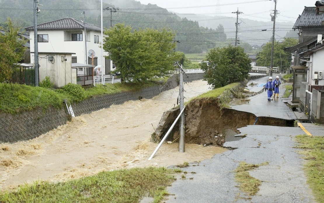 Central Japan Battered by Extreme Rainfall as Landslides and Floods Force Mass Evacuations