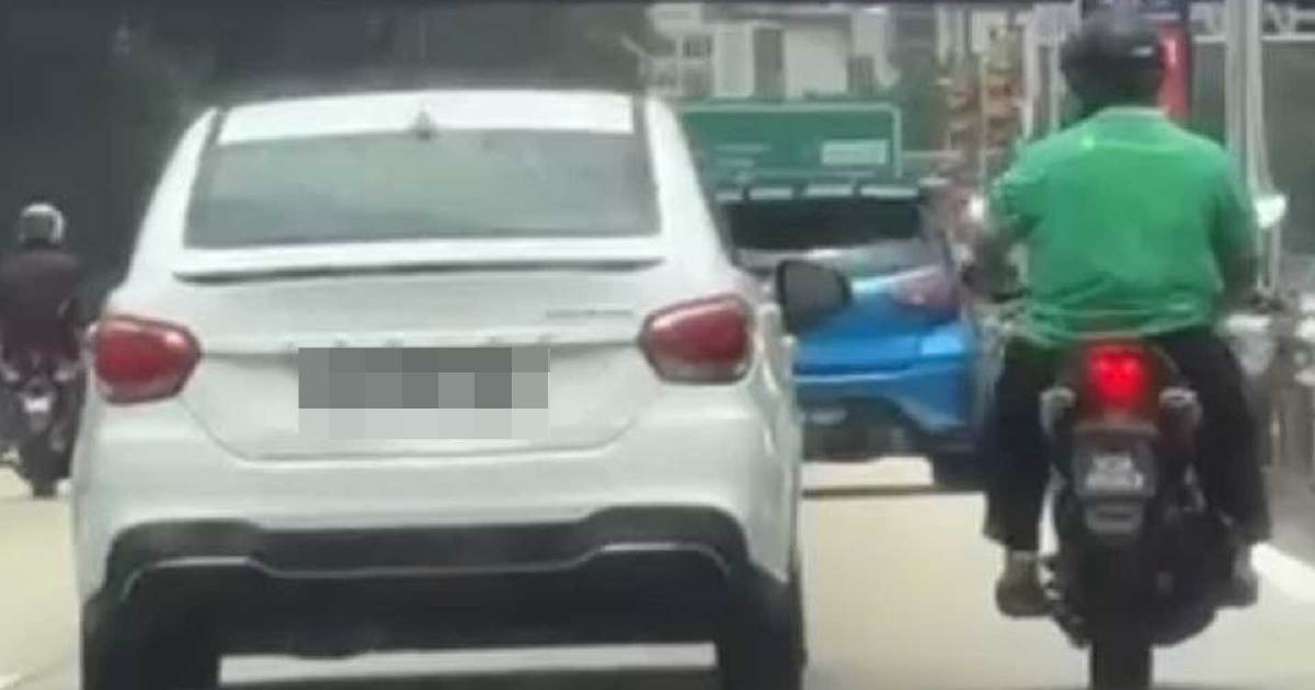 Man detained after hurling stone at car during highway confrontation