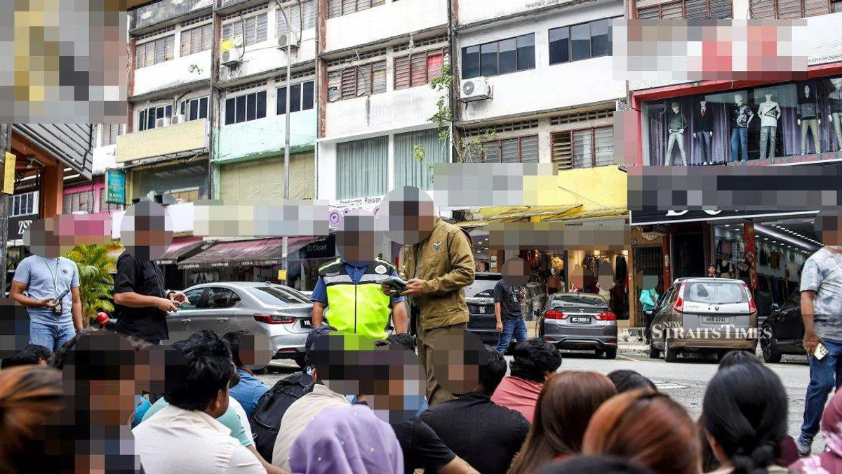Immigration Enforcement Drive Nets 111 Undocumented Migrants in Kuala Lumpur Clothing District