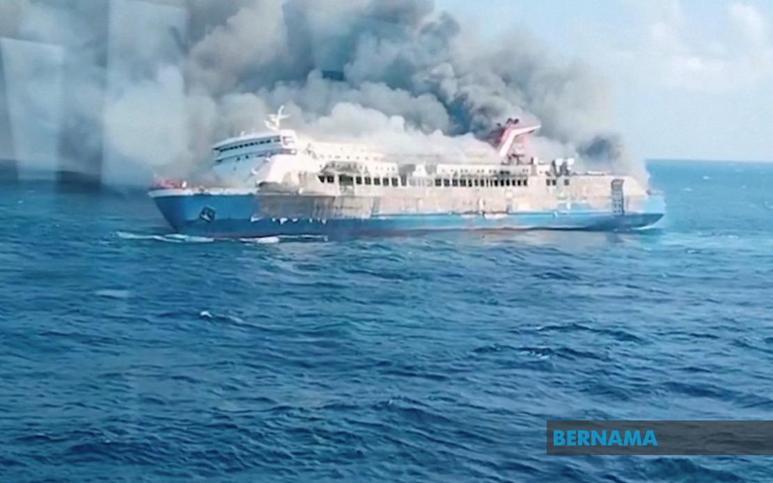 Five Dead, 41 Missing After Ferry Fire Off Madura in Indonesia