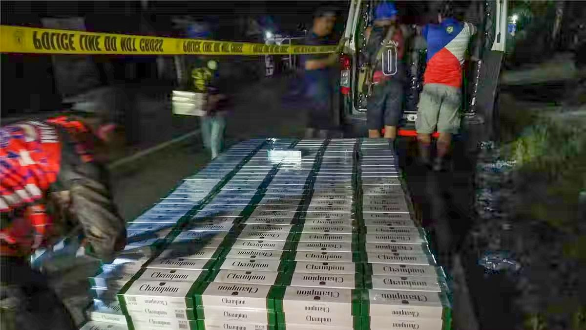 Police Officer and Businessman Arrested in P1.9 Million Cigarette Smuggling Operation
