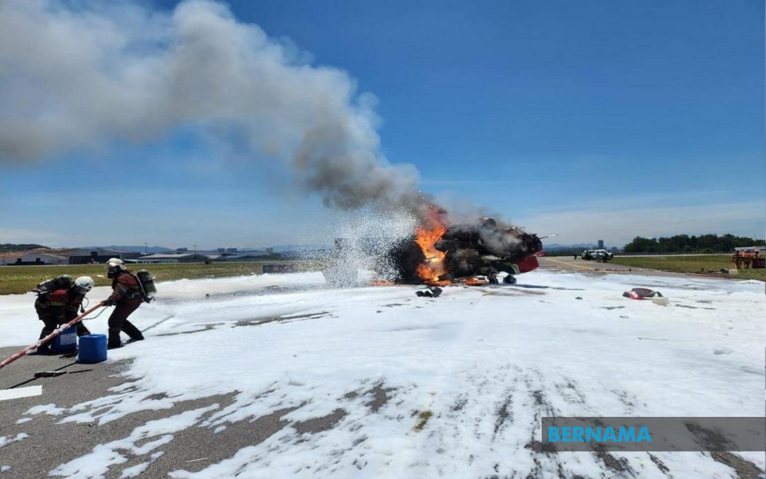 Sultan Abdul Aziz Shah Airport Runway Reopens After Helicopter Explosion