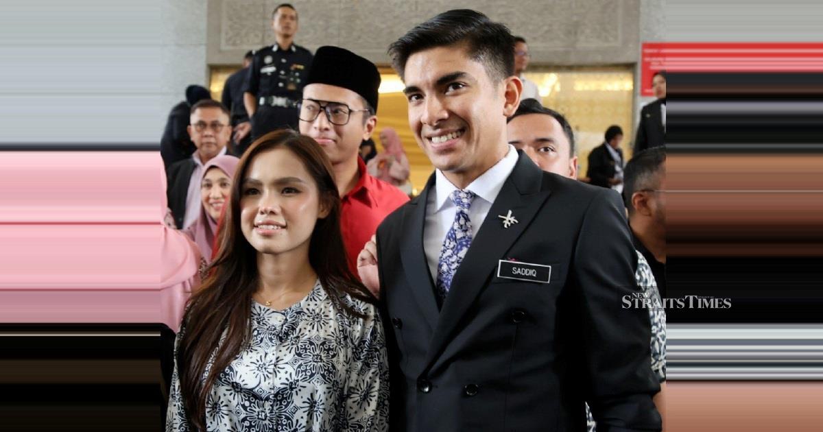 In the dock with love: Syed Saddiq wears fiancée Bella Astillah's ties to court hearings