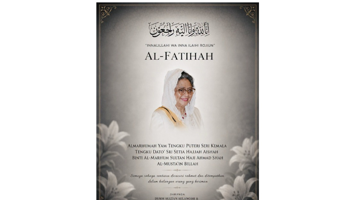 Selangor Royal Couple Express Condolences Over Pahang Sultan's Sister's Death