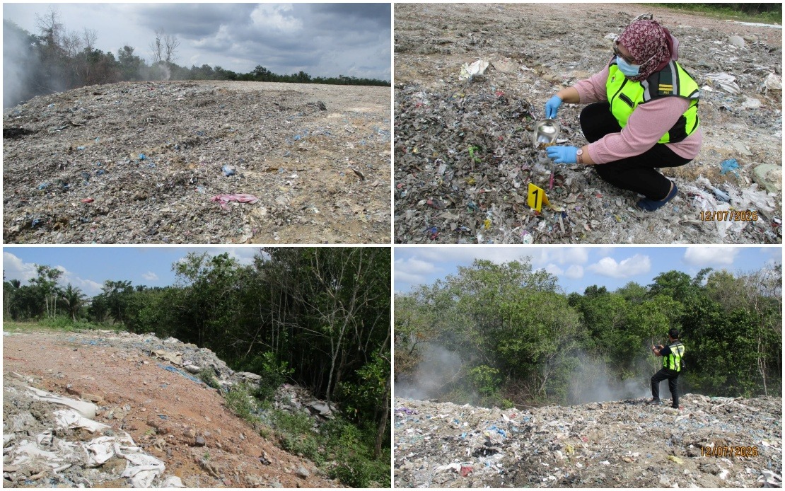 Kedah Environment Department Uncovers Illegal Dumping and Open Burning Operation in Bukit Banyan