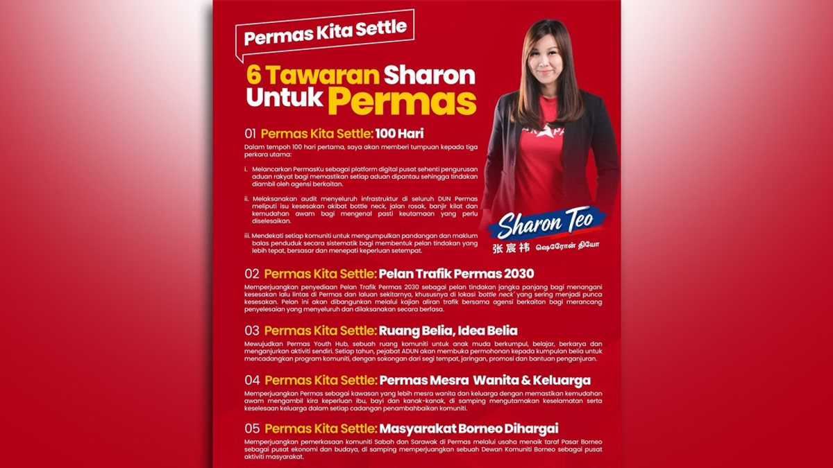 Sharon Teo Unveils Six-Point Plan for Permas Voters Ahead of Johor Election