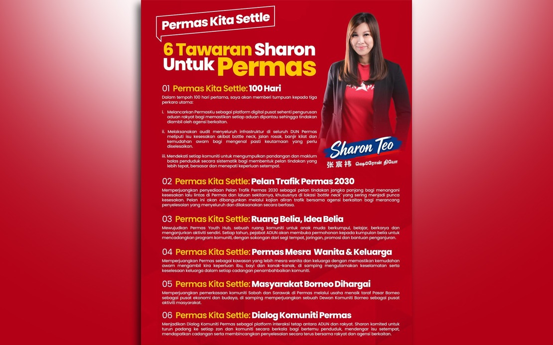 Sharon Teo Unveils Six-Point Plan for Permas Voters Ahead of Johor Election