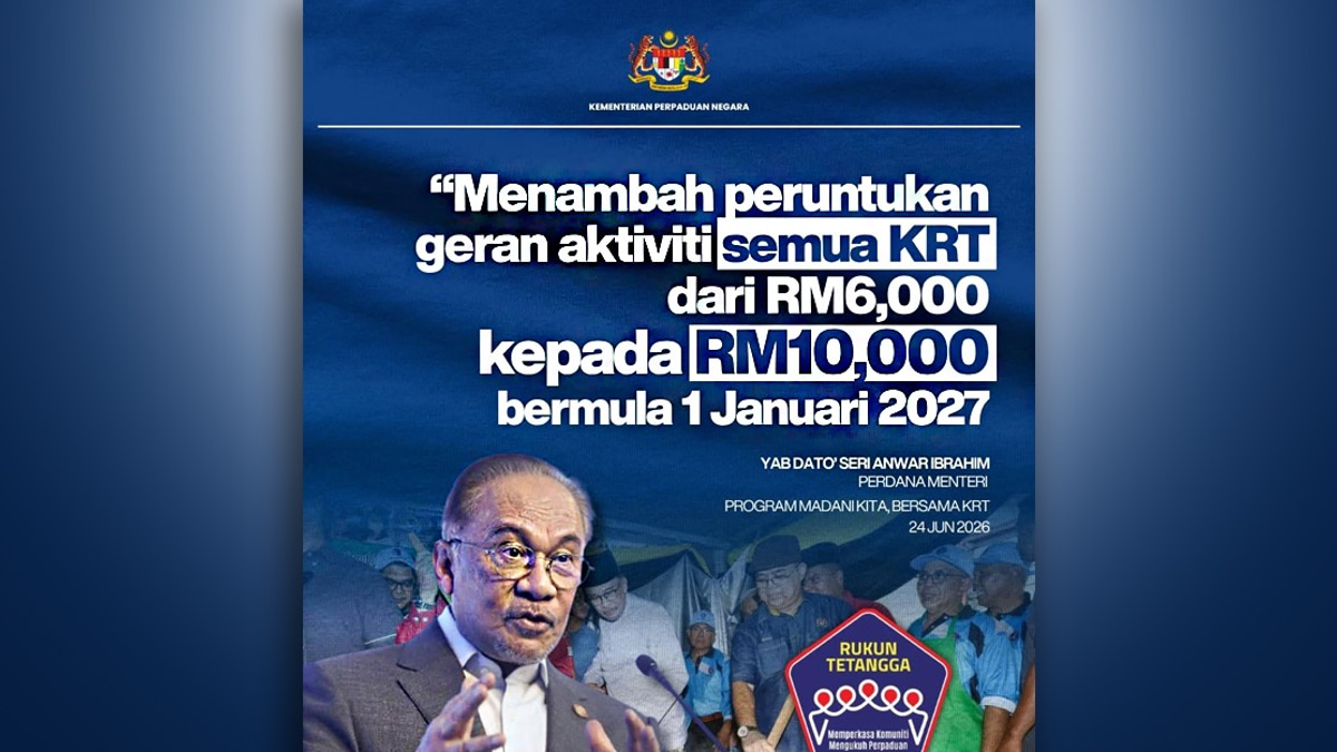 KRT Grant Boost to Strengthen Grassroots Unity Efforts Across Malaysia