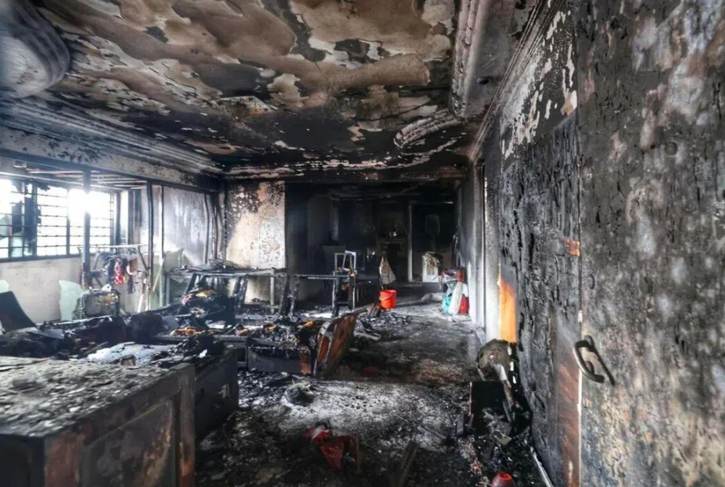Two rescued from 13-storey HDB flat fire in Singapore's Jurong West