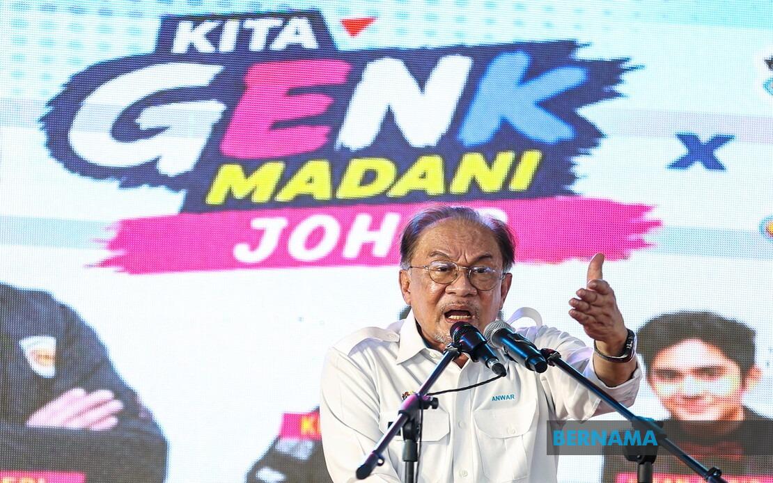 Anwar Frames Johor Campaign as Policy Platform, Not Political Conflict