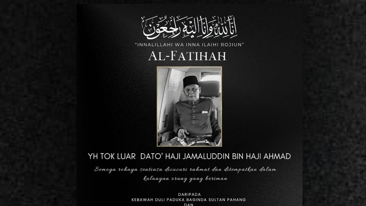 Pahang Sultan, Tengku Ampuan Mourn Death of Tok Luar Datuk Jamaluddin Ahmad