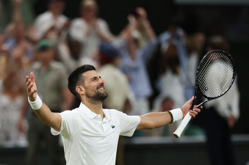 Djokovic Edges Auger-Aliassime in Epic Wimbledon Quarter-Final to Face Sinner in Semis
