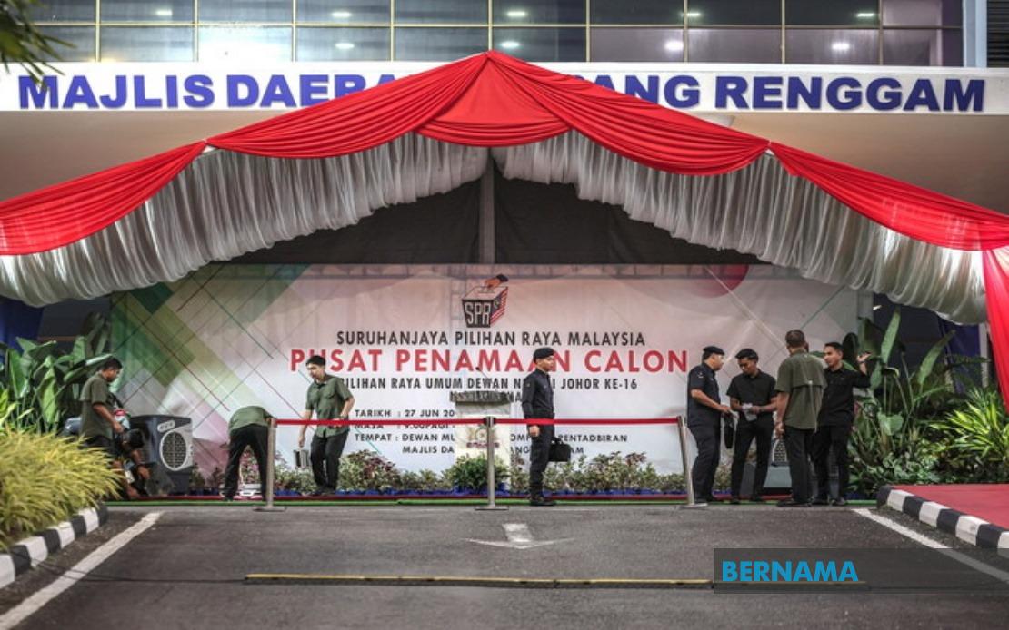 Johor State Election Nomination Process Begins Across 56 Centres