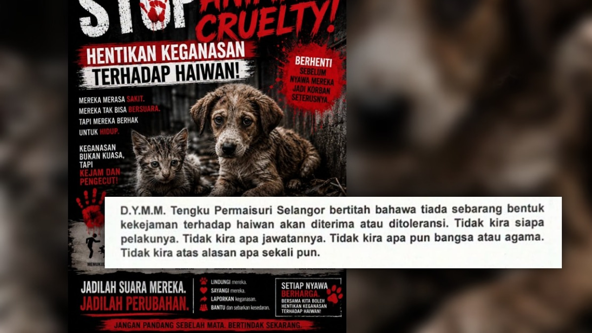 Tengku Permaisuri Norashikin Condemns Animal Cruelty, Calls for Stricter Laws
