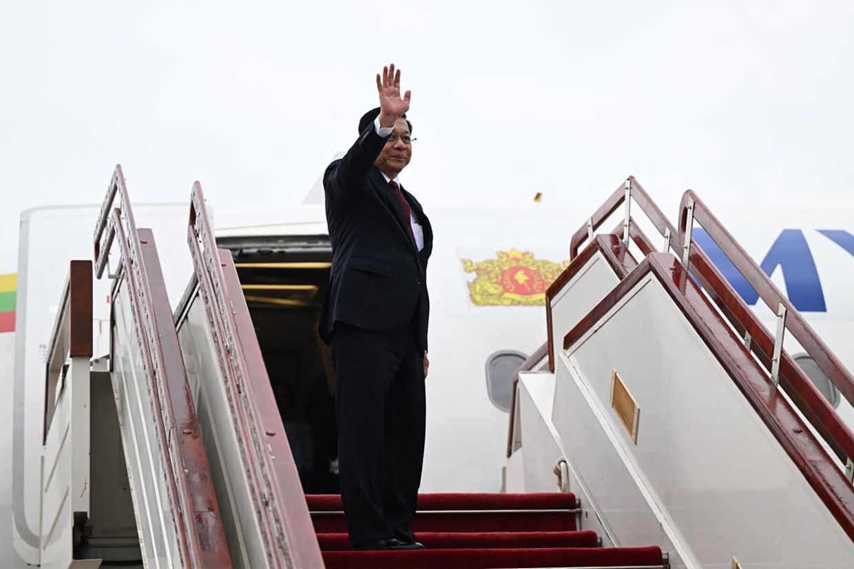 Myanmar's Min Aung Hlaing heads to Moscow for Putin talks amid isolation