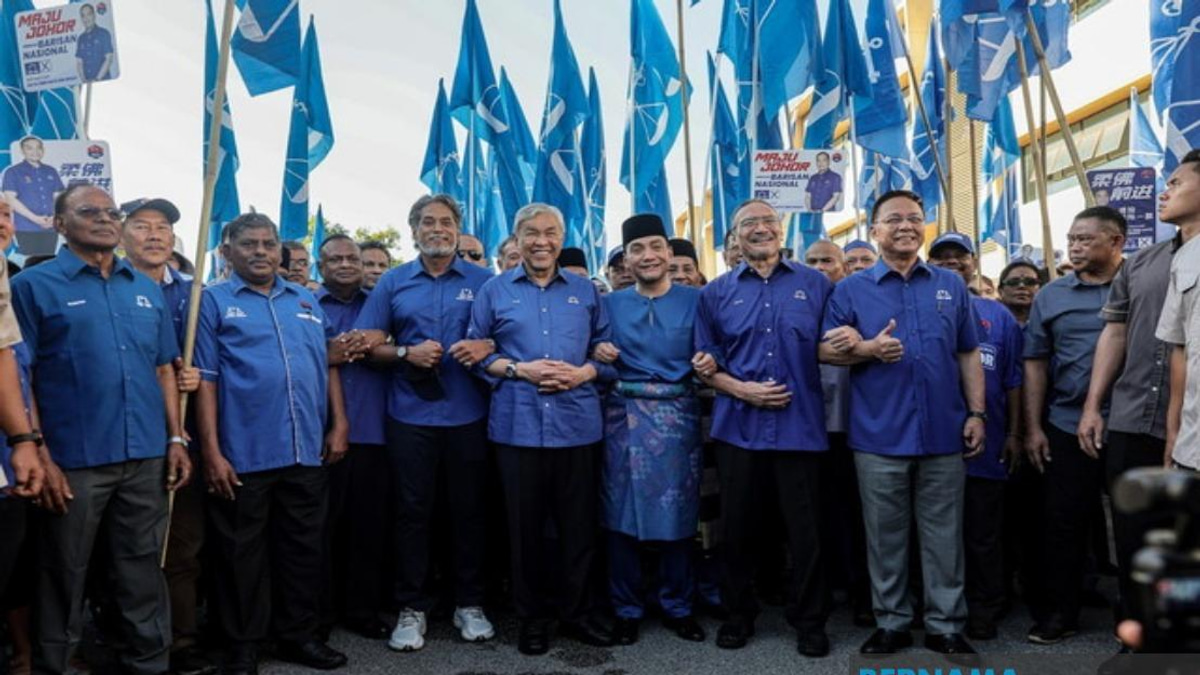 Top UMNO Brass Rally Behind Onn Hafiz As Johor BN Chief Files Nomination