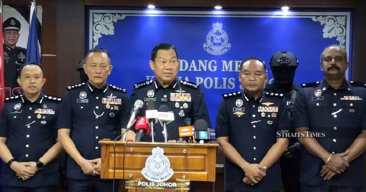 Police Bust Major Methamphetamine Ring in Johor Baru, Seizing RM3.04 Million in Drugs