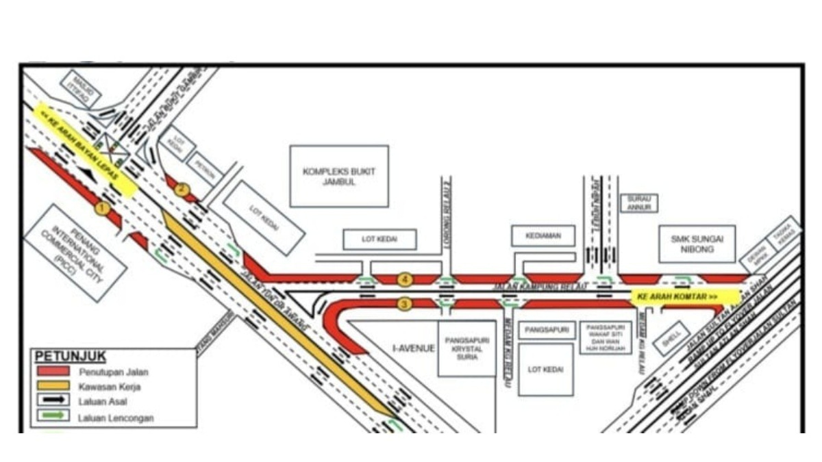 Penang Roads Set for 75-Day Closure as Mutiara LRT Project Kicks Off