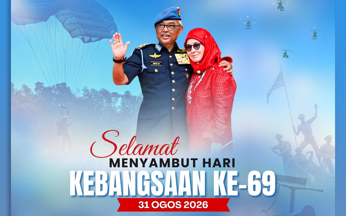 Sultan Abdullah, Tengku Ampuan Extend Warm 69th Merdeka Day Wishes to Pahang