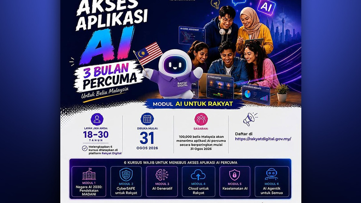 Malaysia Launches Free AI Training Programme Targeting 100,000 Young Adults