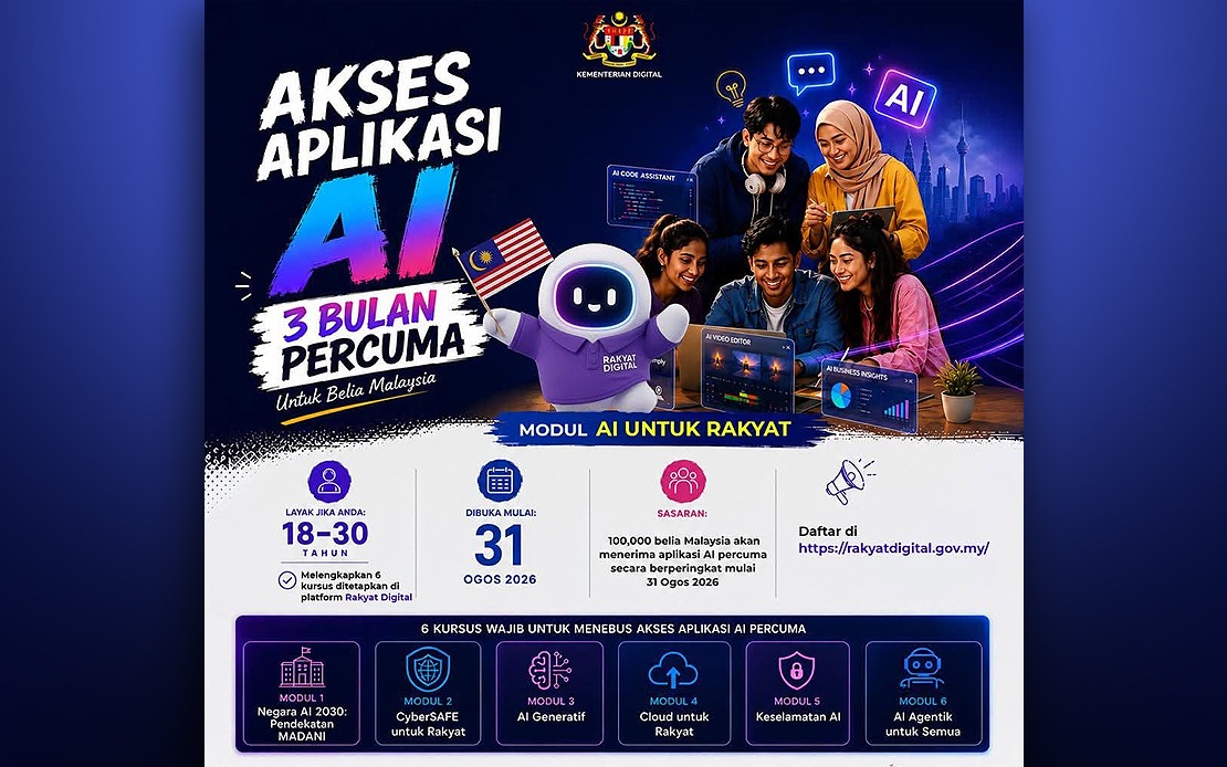 Malaysia Launches Free AI Training Programme Targeting 100,000 Young Adults