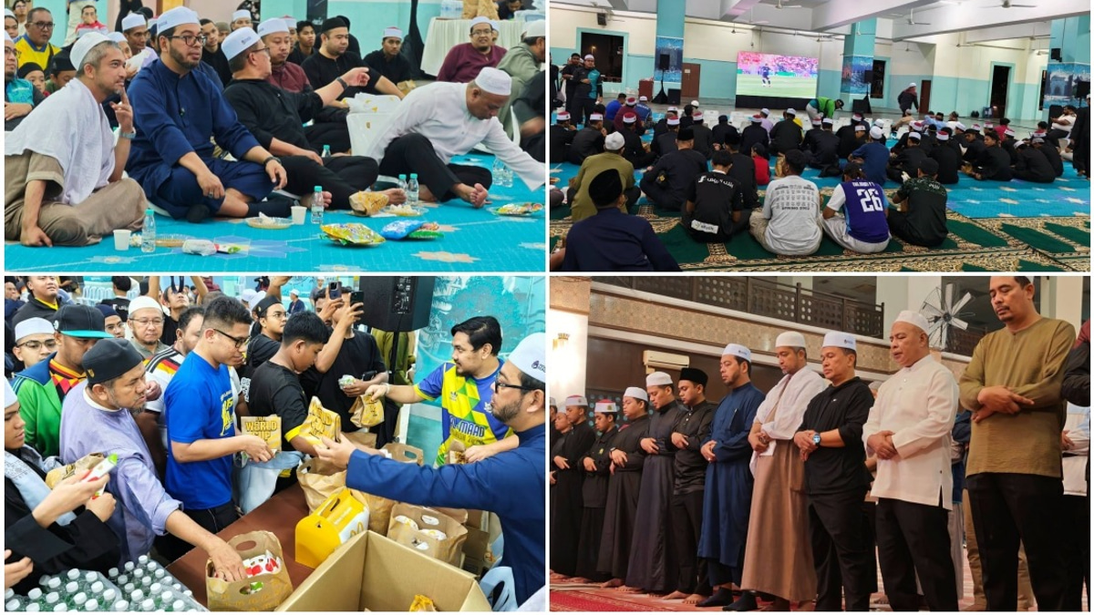 Over 300 Young Worshippers Blend Qiyamullail Prayer With World Cup Viewing at Kuala Lumpur Mosque